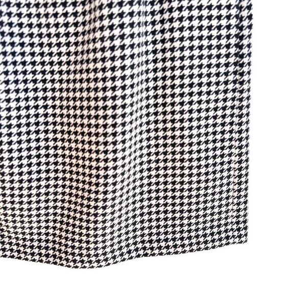 J. Crew Factory Wool Blend Black White Houndstooth Plaid Sidewalk Skirt 10 - Picture 8 of 8